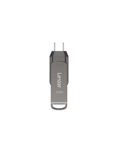 Lexar JumpDrive LJDD400128G-BNQNG unidad flash USB 128 GB USB Tipo C 3.2 Gen 1 (3.1 Gen 1) Gris