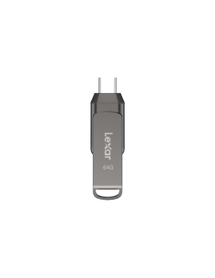 Lexar JumpDrive LJDD400064G-BNQNG unidad flash USB 64 GB USB Tipo C 3.2 Gen 1 (3.1 Gen 1) Gris