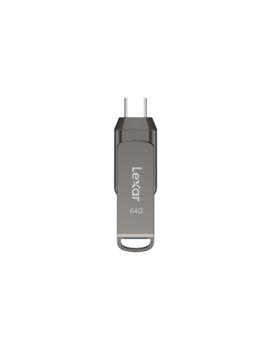 Lexar JumpDrive LJDD400064G-BNQNG unidad flash USB 64 GB USB Tipo C 3.2 Gen 1 (3.1 Gen 1) Gris