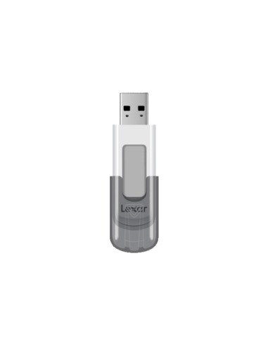 Lexar JumpDrive V100 unidad flash USB 64 GB USB tipo A 3.2 Gen 1 (3.1 Gen 1) Gris, Blanco