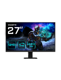 GIGABYTE Monitor de juego GS27Q X 27" QHD - 2560 x 1440 (QHD), 240Hz, 1ms, 250 cd/m², FreeSync Premium Pro, compatible con HDR, 