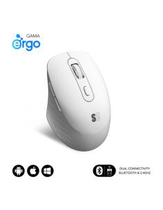 SUBBLIM Ratón CURVE ERGO DUAL MOUSE BATTERY WHITE