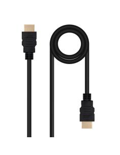 Nanocable Cable HDMI V2.0 4K@60Hz 18Gbps A/M-A/M, 1 m, Negro