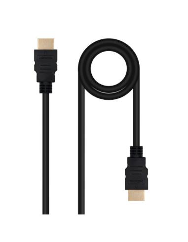 Nanocable Cable HDMI V2.0 4K@60Hz 18Gbps A/M-A/M, 1 m, Negro