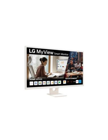 LG MONITOR (32SR50F-W) SMART MONITOR 32" WEBOS 23. PANEL IPS (NORMAL): 1920X1080, SRGB 99%, 250NITS, 3000:1, DIAG. 80CM, HDR10. 