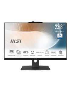 MSI AIO MODERN AM242TP 12M-823ES. 23.8" (60CM). PLANO. IPS. INTEL PROCESSOR N100. DDR4 SDRAM 16GB (8GB*2). 512 GB PCIE SSD. SIN 