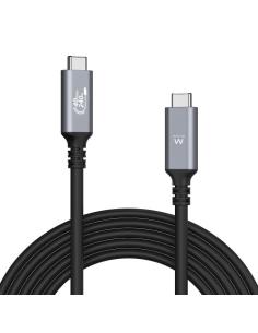 Ewent EC1070 cable USB 1 m USB4 Gen 3x2 USB C Negro