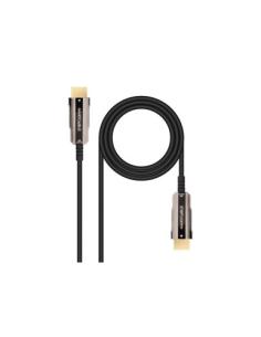 NANOCABLE CABLE HDMI V2.0 AOC 4K@60HZ 18Gbps NEGRO 15 M