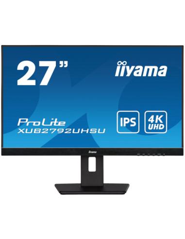 iiyama ProLite XUB2792UHSU-B5 pantalla para PC 68,6 cm (27") 3840 x 2160 Pixeles 4K Ultra HD LED Negro