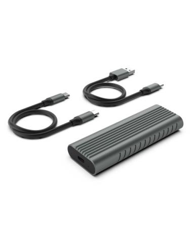 Ewent EW7025 caja para disco duro externo Caja externa para unidad de estado sólido (SSD) Gris M.2