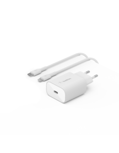 Belkin WCA004VF1MWH-B6 cargador de dispositivo móvil Teléfono móvil Blanco USB Carga rápida Interior