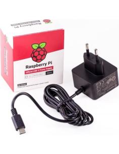 RASPBERRY FUENTE DE ALIMENTACION USB-C 5.1V 3A - NEGRO - PARA RASPBERRY PI 4 (1873425)