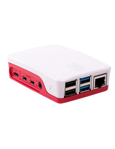 Raspberry Pi 1876751 accesorio para placa de desarrollo Funda Rojo, Blanco