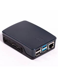 CAJA PARA RASPBERRY OFICIAL PI 4,  NEGRO/GRIS RASPBERRY