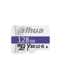 DAHUA MICROSD 128GB MICROSD CARD, READ SPEED UP TO 95 MB/S, WRITE SPEED UP TO 38 MB/S, SPEED CLASS C10, U3, V30, TBW 80TB (DHI-T