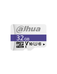 DAHUA MICROSD 32GB MICROSD CARD, READ SPEED UP TO 95 MB/S, WRITE SPEED UP TO 25 MB/S, SPEED CLASS C10, U1, V10, TBW 20TB (DHI-TF