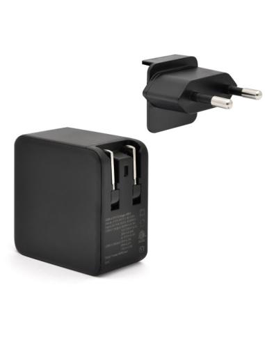 BLUESTORK CARGADOR ULTRACOMPACTO USB-C 65W TECNOLOGIA GAN NEGRO