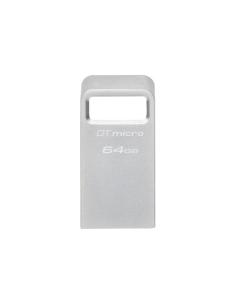 Kingston Technology DataTraveler Micro unidad flash USB 64 GB USB tipo A 3.2 Gen 1 (3.1 Gen 1) Plata