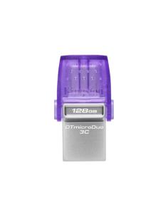 Kingston Technology DataTraveler microDuo 3C unidad flash USB 128 GB USB Type-A / USB Type-C 3.2 Gen 1 (3.1 Gen 1) Acero inoxida