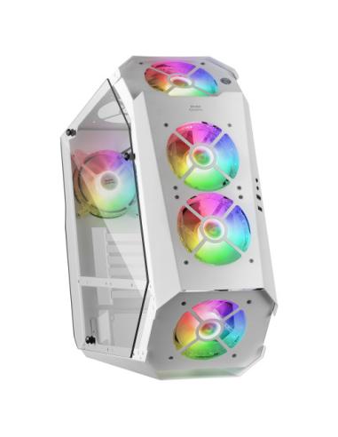 Mars Gaming MC51W Caja PC Gaming ATX Doble Cristal Templado 5xVentilador RGB Blanco