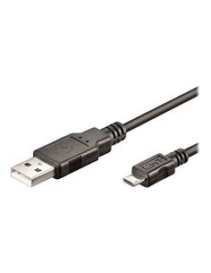 Ewent EW-UAB-010-MC cable USB 1 m USB 2.0 Micro-USB A USB A Negro