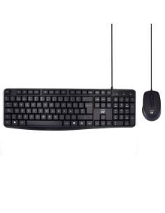 Ewent EW3006 teclado USB QWERTY Español Negro