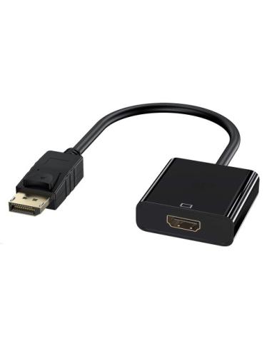 Ewent EC1455 adaptador de cable de vídeo 0,15 m DisplayPort HDMI Negro