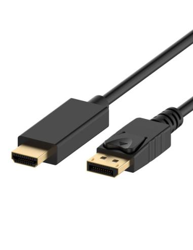 Ewent EC1430 adaptador de cable de vídeo 1 m DisplayPort HDMI tipo A (Estándar) Negro