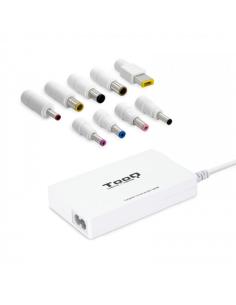 TooQ Cargador automático universal slim multi tensión para portátil 100W con USB 2A y 9 conectores