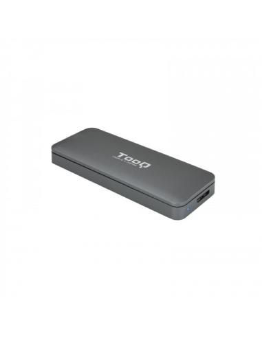 TooQ TQE-2281G caja para disco duro externo M.2 Caja externa para unidad de estado sólido (SSD) Gris