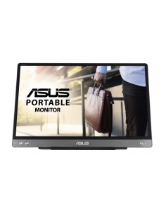 ASUS MB14AC pantalla para PC 35,6 cm (14") 1920 x 1080 Pixeles Full HD Gris