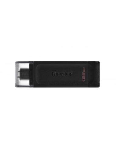 Kingston Technology DataTraveler 70 unidad flash USB 128 GB USB Tipo C 3.2 Gen 1 (3.1 Gen 1) Negro