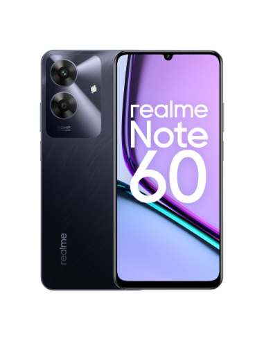 realme Note 60 17,1 cm (6.74") SIM doble Android 14 4G USB Tipo C 4 GB 128 GB 5000 mAh Negro, Color mármol