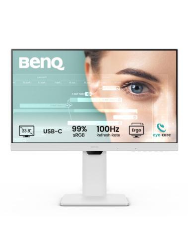 MONITOR BENQ GW2486TC 23.8” IPS 1080P, FHD, USB-C (65W),  100HZ, EYE-CARE, ERGONÓMICO, HUB USB,  99% SRGB, HDMI, DP,TÜV, BLANCO