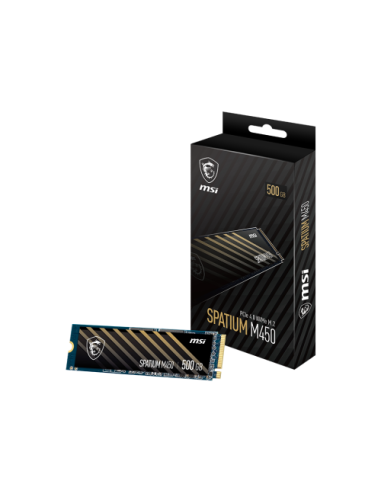 MSI SPATIUM M450 PCIe 4.0 NVMe M.2 500GB PCI Express 4.0 3D NAND