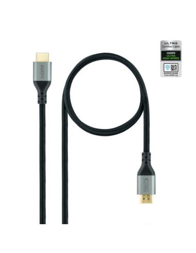 Nanocable Cable HDMI 2.1 Certificado ULTRA HIGH SPEED A/M-A/M, Negro, 2 m