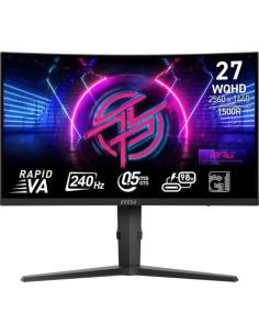 MSI MONITOR MPG 275CQRXF. 27" RAPID VA CURVO 1500R. 2560X1440 . 240HZ. NEGRO