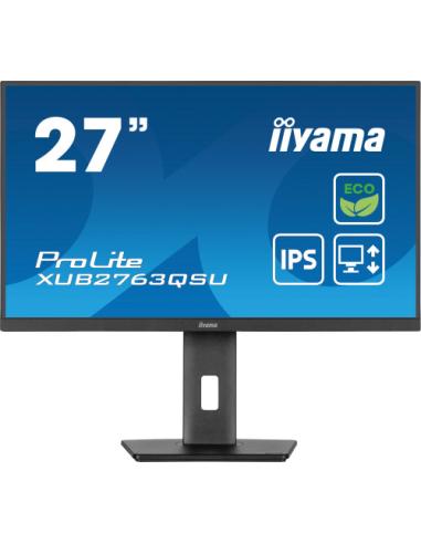 iiyama ProLite XUB2763QSU-B1 pantalla para PC 68,6 cm (27") 2560 x 1440 Pixeles Full HD LED Negro