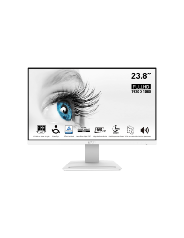 MSI PRO MP243XW pantalla para PC 60,5 cm (23.8") 1920 x 1080 Pixeles Full HD Blanco