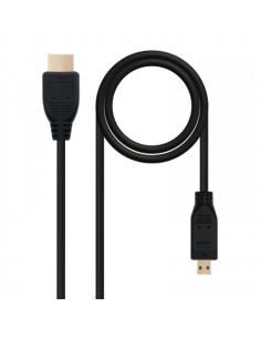 Nanocable HDMI, 0.8m cable HDMI 0,8 m HDMI tipo A (Estándar) HDMI tipo D (Micro) Negro