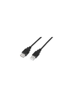 Nanocable Cable USB 2.0 Tipo A a USB Tipo A Macho/Hembra 3m Negro