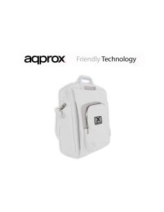 MOCHILA PORTATIL APPROX 15.6p BLANCO-GRIS APPNBST15WG