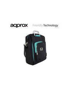 MOCHILA PORTATIL APPROX 15.6p NEGRO-AZUL APPNBST15BBL