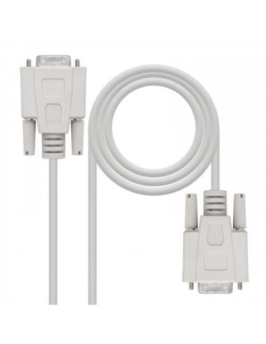 Nanocable CABLE SERIE NULL MODEM, DB9/H-DB9/H, 1.8 M