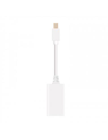 Nanocable CONVERSOR MINI DP A HDMI MINI DP/M-HDMI/H BLANCO 15 CM