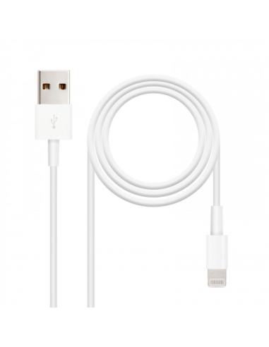 Nanocable CABLE LIGHTNING IPHONE A USB 2.0, IPHONE LIGHTNING-USB A/M, 1.0 M