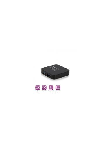 HUB EWENT USB 3.1 4 PUERTOS AC POWER NEGRO EW1134