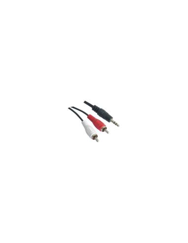 CABLE AUDIO MINI JACK M A 2 RCA M 3MT NANOCABLE 10.24.0303