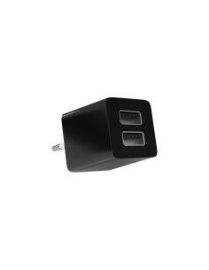 CARGADOR TACENS ANIMA DUAL USB 2 2.1A NEGRO AUSB1