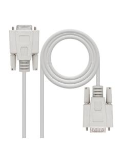 Nanocable 10.14.0203 cable de serie Beige 3 m DB9